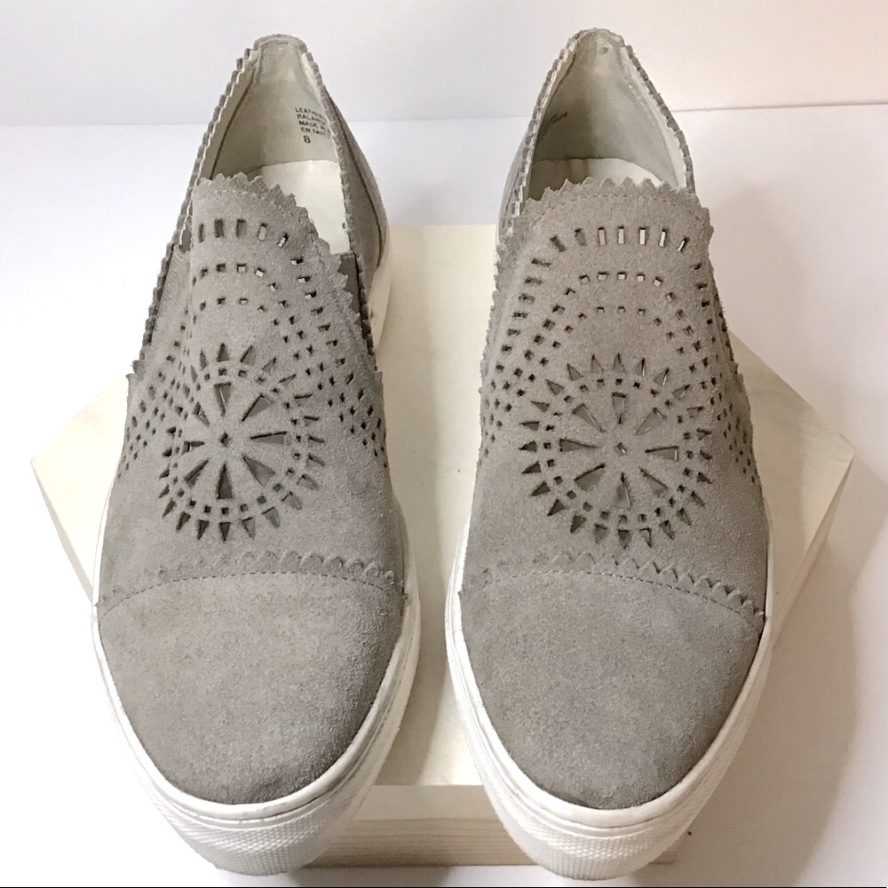 SEYCHELLES “BRIGHT” SUEDE CUTOUT SNEAKERS TAUPE  8